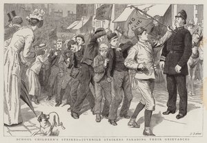 Huelgas de Escolares, Huelguistas Juveniles Desfilando sus Quejas de Robert Barnes